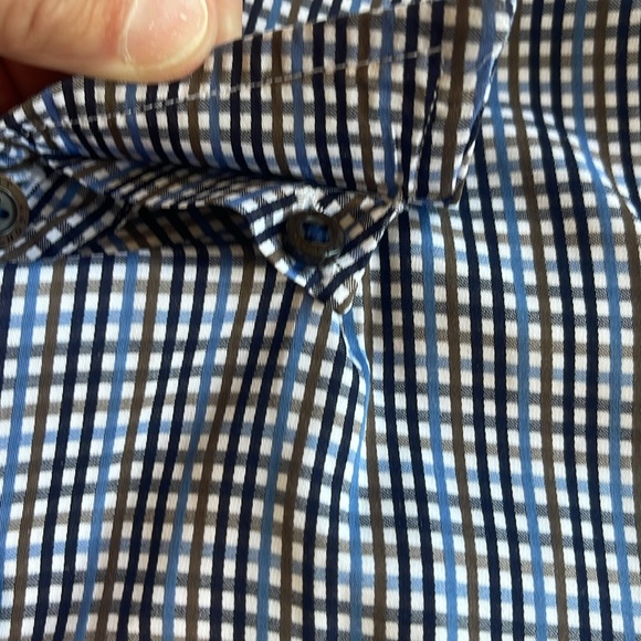 Robert Talbott Plaid Long Sleeve Buttondown, L - Picture 8 of 11